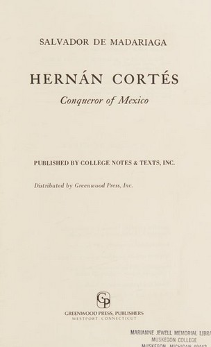 Cover for Hernán Cortés, conqueror of Mexico