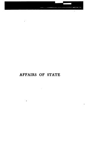Cover for Affairs of state