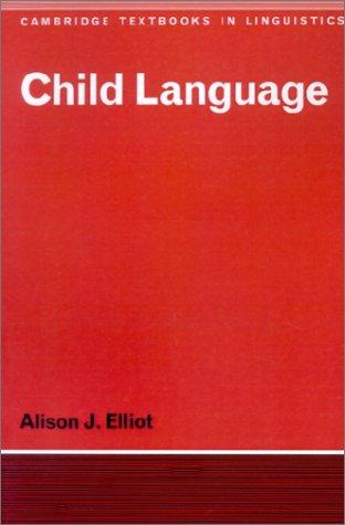 Cover for Child language