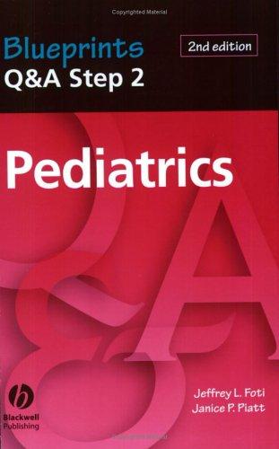 Cover for Blueprints Q&A, Step 2 Pediatrics
