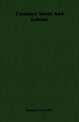 Cover for Common Sense And Labour