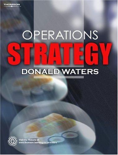 Cover for Operations Strategy