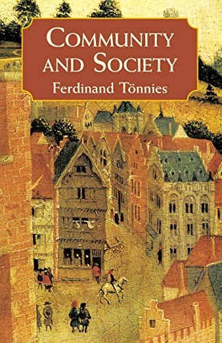 Cover for Community and society =