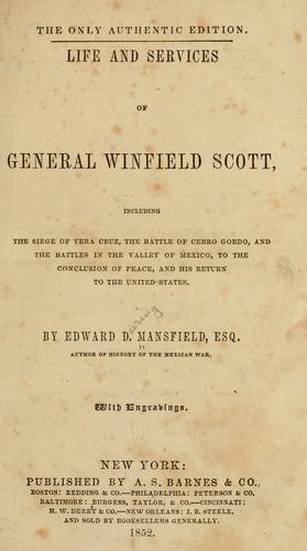 Cover for Life and services of General Winfield Scott