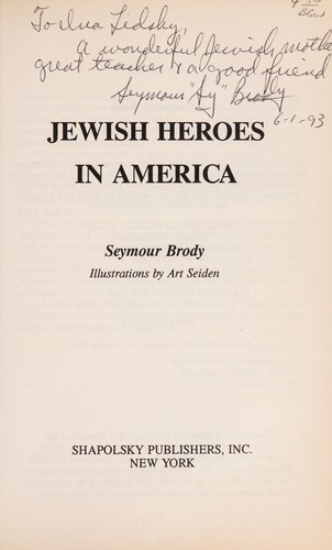 Cover for Jewish Heroes of America