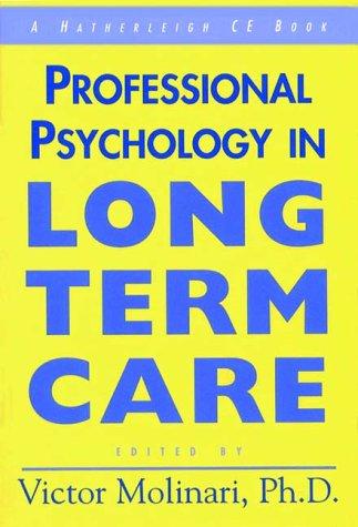 Cover for Professional Psychology in Long Term Care