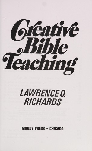 Cover for Creative Bible teaching