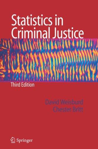 Cover for Statistics in Criminal Justice