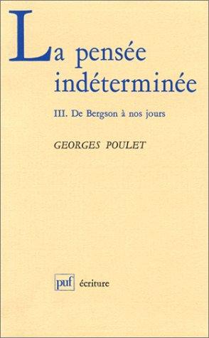Cover for La pensée indéterminée