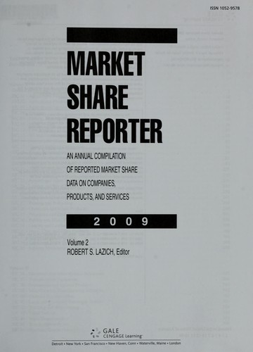 Cover for Market Share Reporter 2009 (Market Share Reporter)