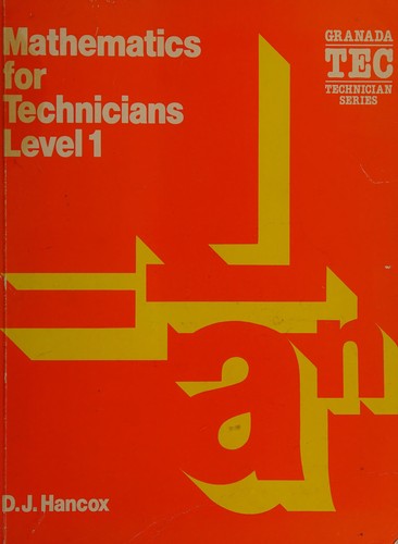 Cover for Mathematics for technicians 1
