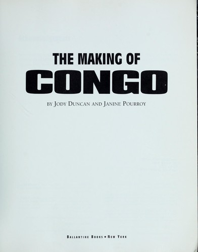 Cover for The making of Congo