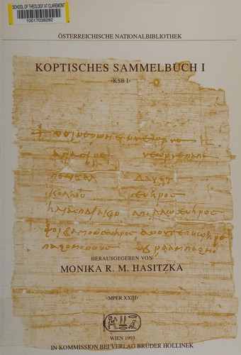 Cover for Koptisches Sammelbuch