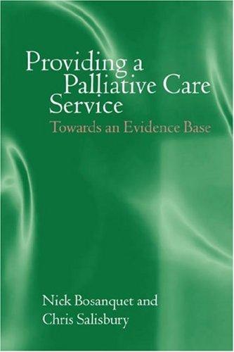 Cover for Providing a palliative care service