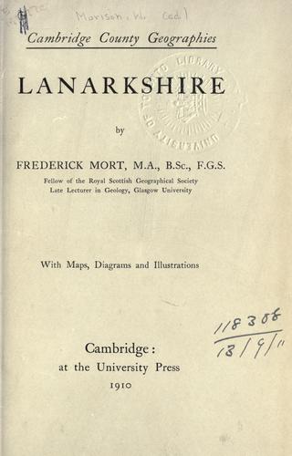 Cover for Lanarkshire.