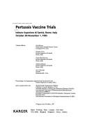 Cover for Pertussis vaccine trials