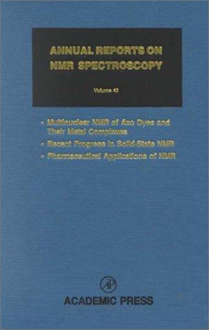 Cover for Annual Reports on NMR Spectroscopy, Volume 42 (ANNUAL REPORTS ON NMR SPECTROS)