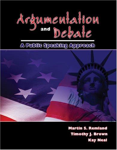 Cover for Argumentation And Debate