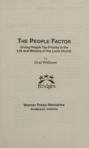 Cover for The people factor