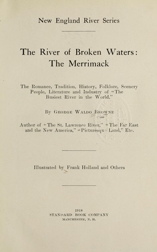 Cover for The river of broken waters: the Merrimack