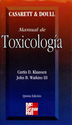 Cover for Manual de toxicologia