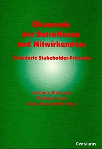 Cover for Ökonomie der Betroffenen und Mitwirkenden