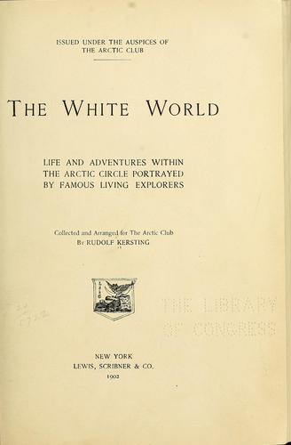 Cover for The white world