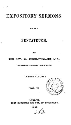 Cover for EXPOSITORY SERMONS ON THE PENTATEUCH