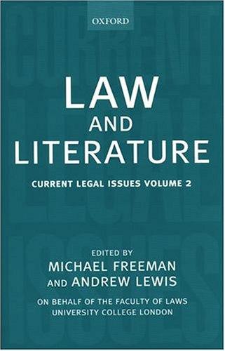 Cover for Law and Literature