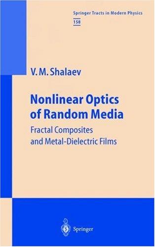 Cover for Nonlinear optics of random media