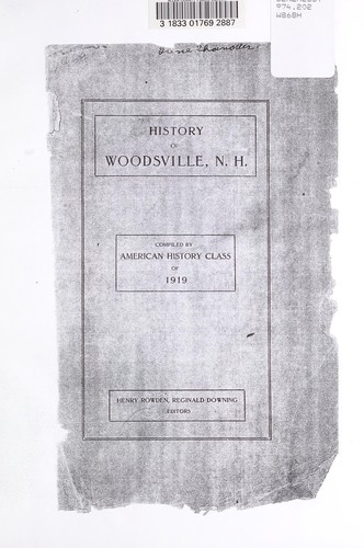 Cover for History of Woodsville, N.H.