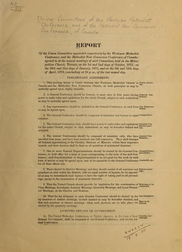 Cover for Report