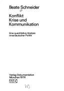 Cover for Konflikt, Krise und Kommunikation