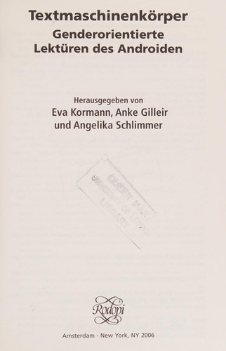 Cover for Textmaschinenkorper