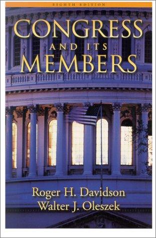 Cover for Congress and Its Members, 8th Edition