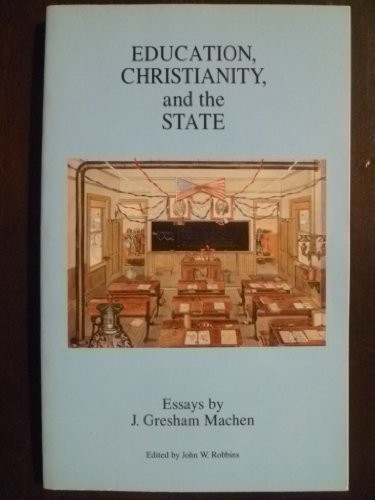 Cover for Education, Christianity, and the state