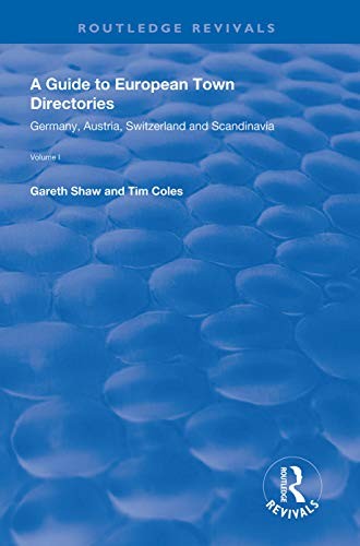Cover for Guide to European Town Directories