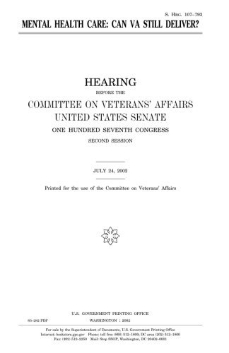 Cover for Mental health care