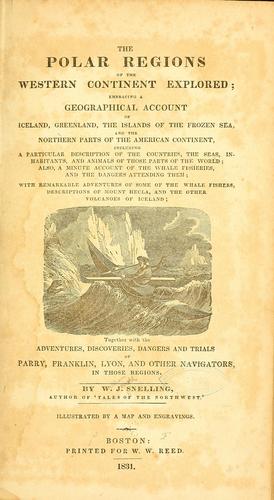 Cover for The polar regions of the western continent explored