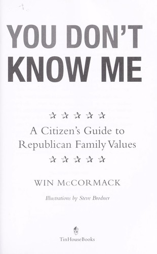 Cover for You don't know me