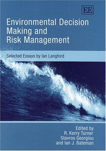 Cover for Environmental Decision Making and Risk Management