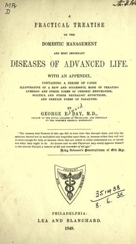 Cover for A practical treatise on the domestic management and most important diseases of advanced life.