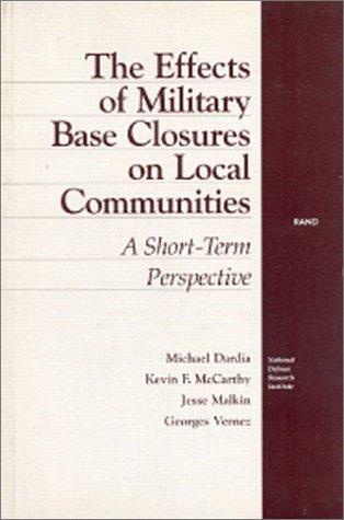 Cover for The effects of military base closures on local communities