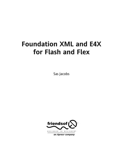 Cover for Foundation XML and E4X for Flash and Flex