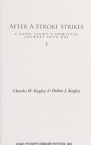 Cover for After a stroke strikes