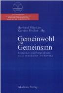 Cover for Gemeinwohl und Gemeinsinn: Rhetoriken und Perspektiven sozial-moralischer Orientierung