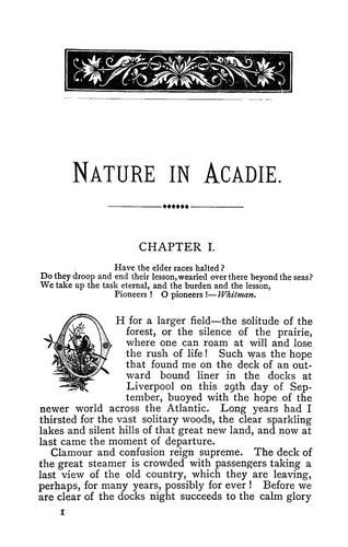 Cover for Nature in Acadie