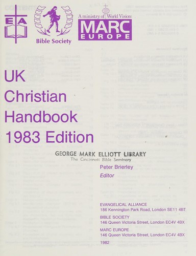 Cover for The UK Christian handbook