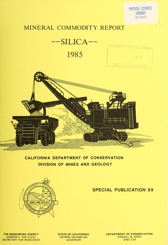 Cover for Mineral commodity report, silica