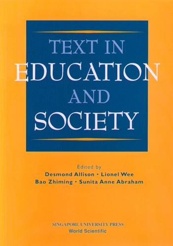 Cover for Text in Education and Society